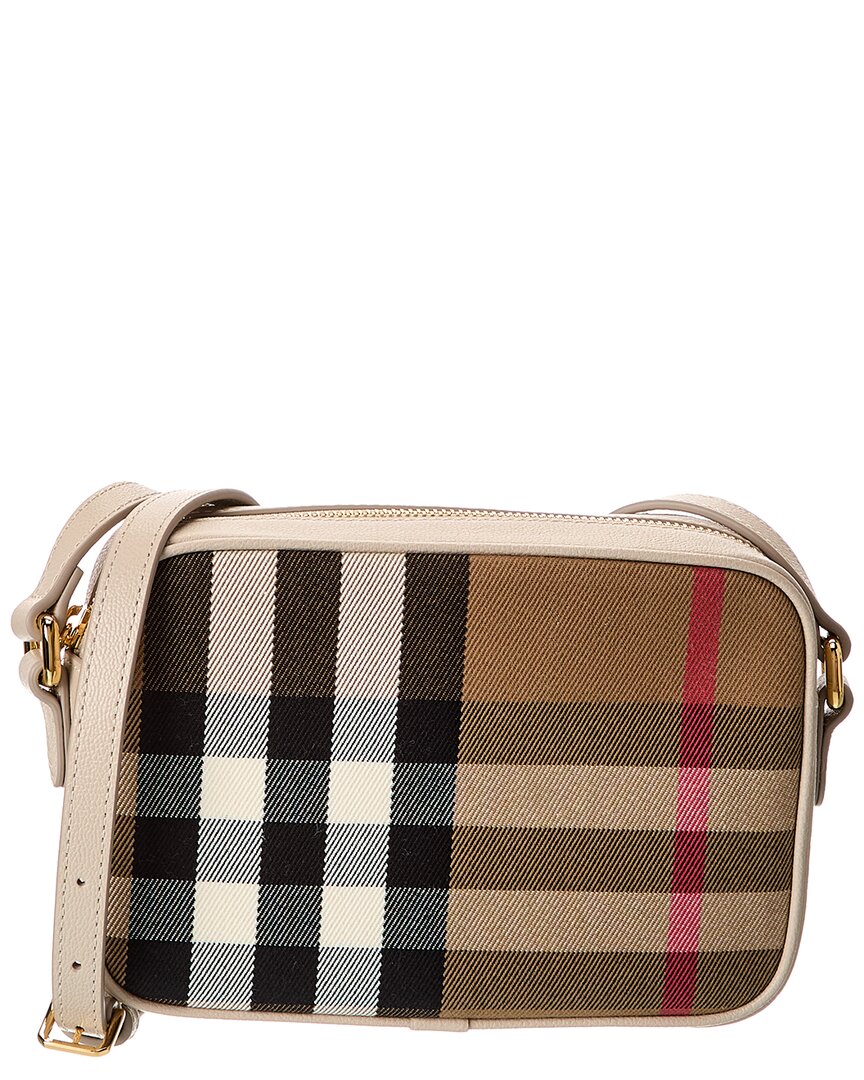 Burberry Camera SIZE Leather Crossbody Bag