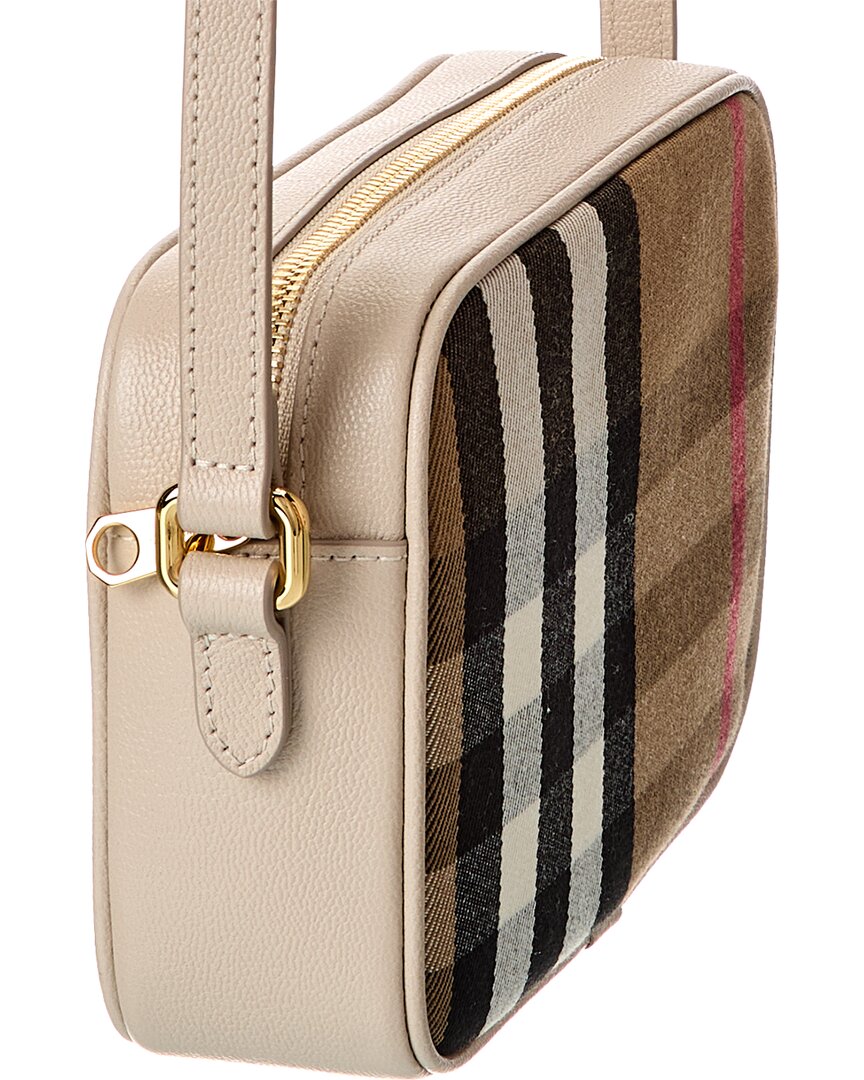 Burberry Camera SIZE Leather Crossbody Bag