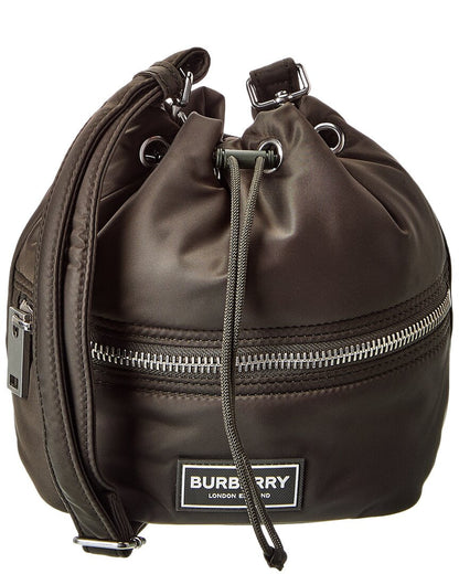 Burberry Logo SIZE Green Bucket Bag
