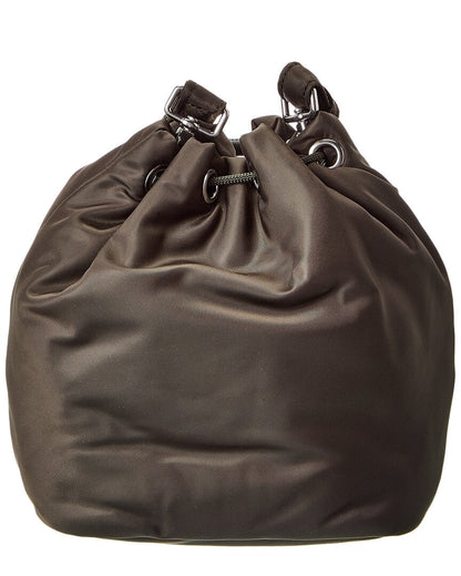 Burberry Logo SIZE Green Bucket Bag