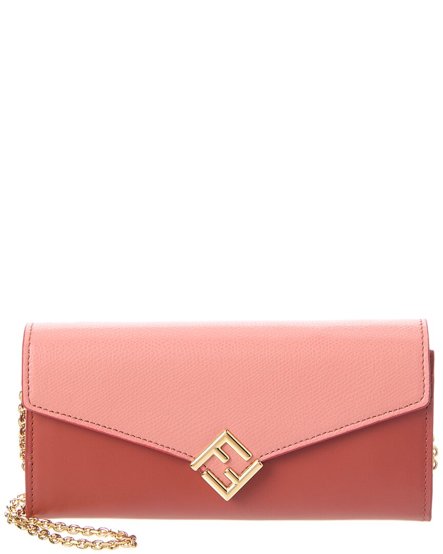 Fendi Ff Diamonds Leather Wallet On Chain Rovelle Bags