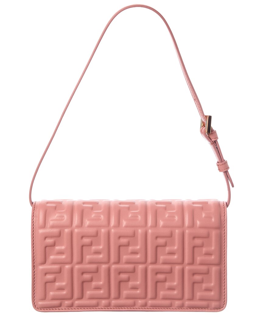 Fendi Baguette Ff Leather Wallet On Chain Rovelle Bags