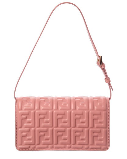 Fendi Baguette Ff Leather Wallet On Chain Rovelle Bags