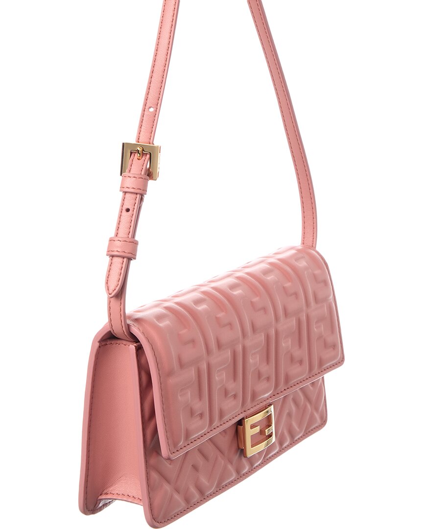 Fendi Baguette Ff Leather Wallet On Chain Rovelle Bags