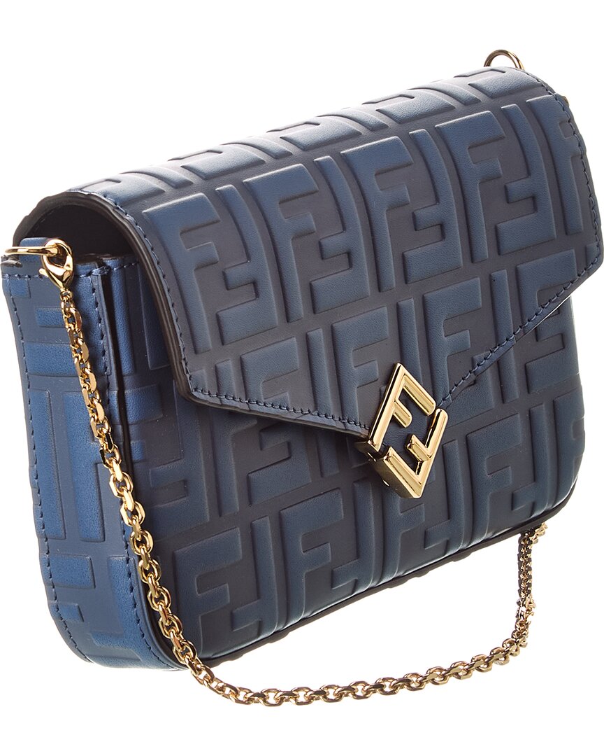 Fendi Ff Diamonds Leather Wallet On Chain Rovelle Bags