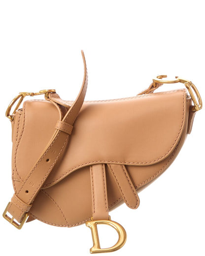 Dior Small Leather Saddle Bag Rovelle Bags