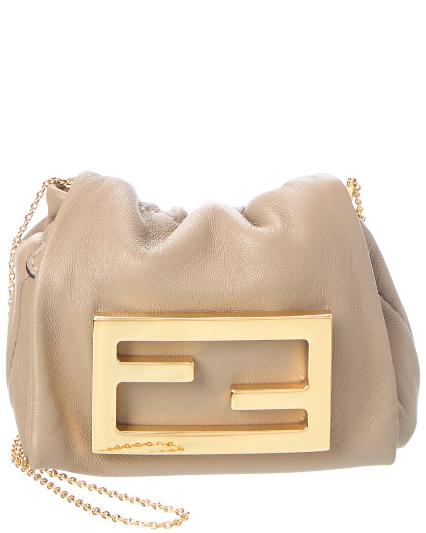 Fendi Nano Baguette Leather Mini Bag Rovelle Bags
