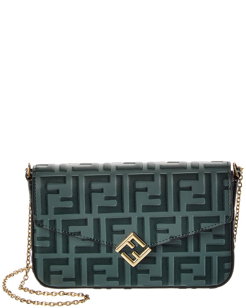 Fendi Ff Diamonds Leather Wallet On Chain Rovelle Bags