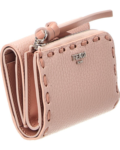 Fendi Peekaboo Micro Leather Trifold Wallet Rovelle Bags