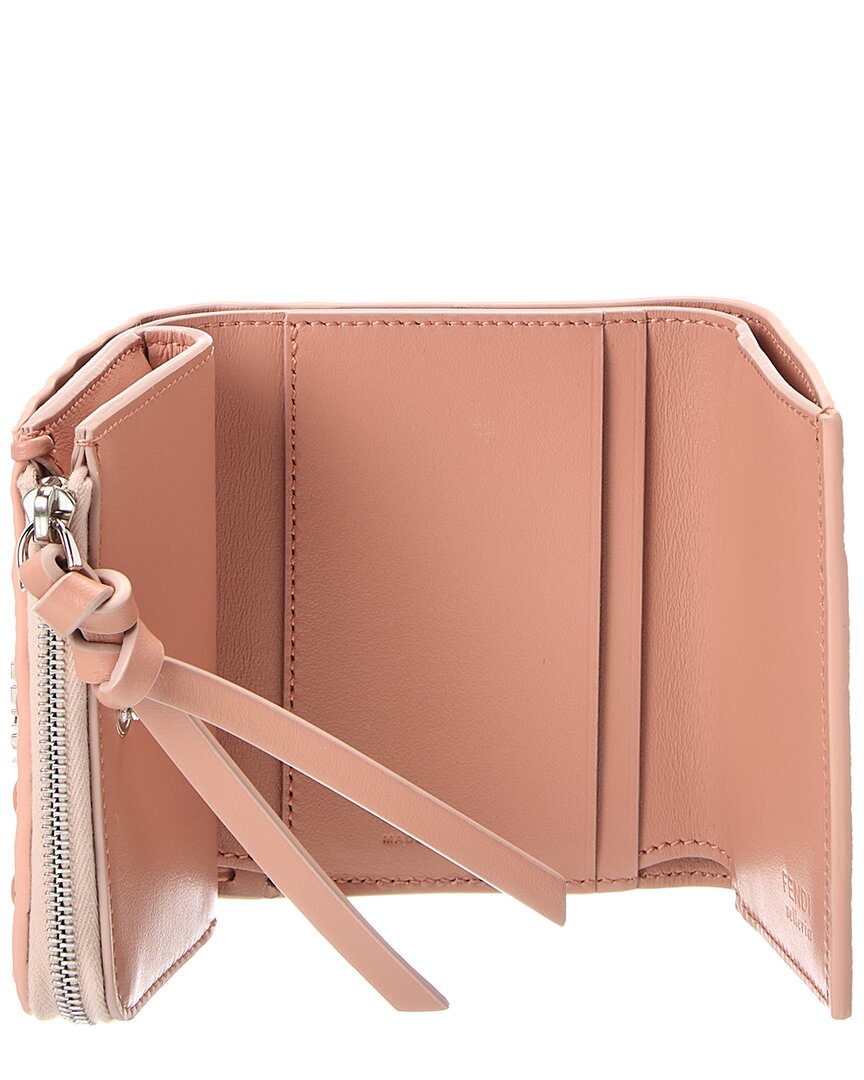 Fendi Peekaboo Micro Leather Trifold Wallet Rovelle Bags