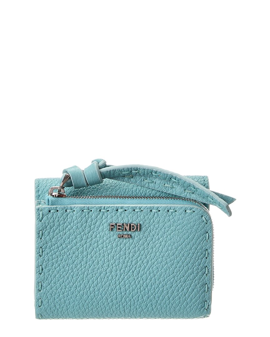 Fendi Peekaboo Micro Leather Trifold Wallet Rovelle Bags