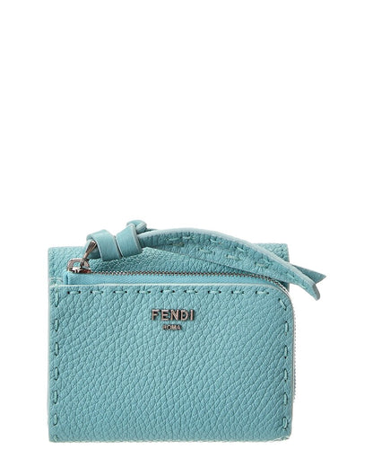 Fendi Peekaboo Micro Leather Trifold Wallet Rovelle Bags