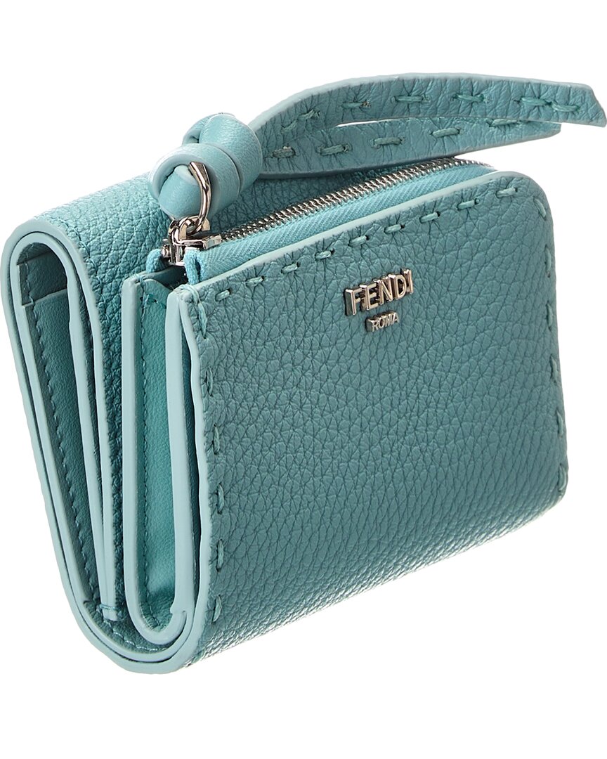 Fendi Peekaboo Micro Leather Trifold Wallet Rovelle Bags