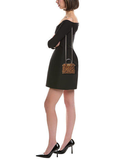 Fendi Nano Peekaboo Haircalf & Leather Clutch Rovelle Bags