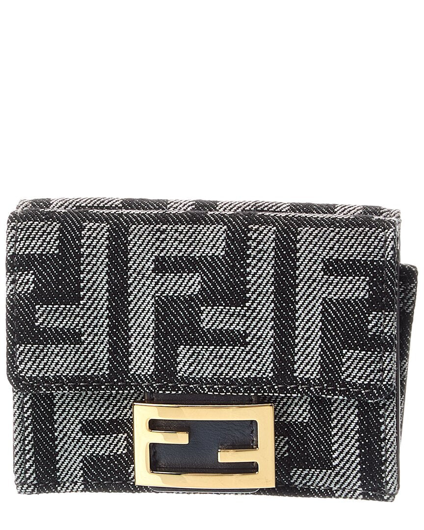 Fendi Baguette Micro Leather Card Case Rovelle Bags