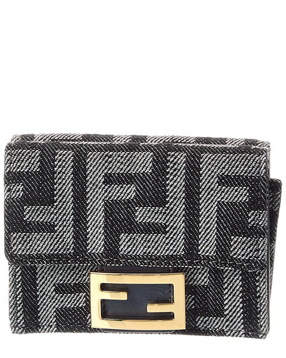 Fendi Baguette Micro Leather Card Case Rovelle Bags
