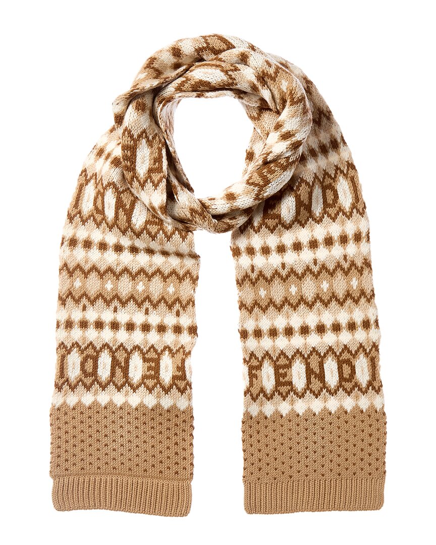 Fendi Wool-Blend Scarf Rovelle Bags