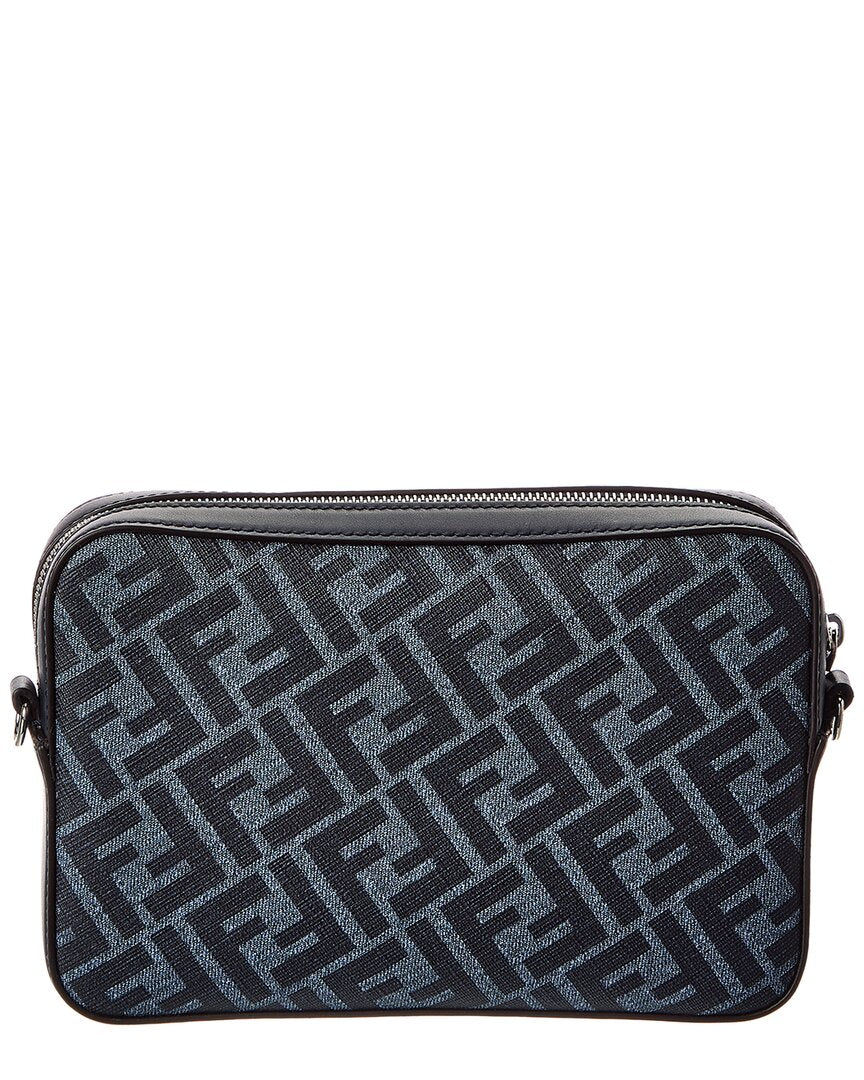Fendi Diagonal Ff Leather Camera Bag Rovelle Bags