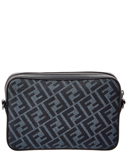 Fendi Diagonal Ff Leather Camera Bag Rovelle Bags