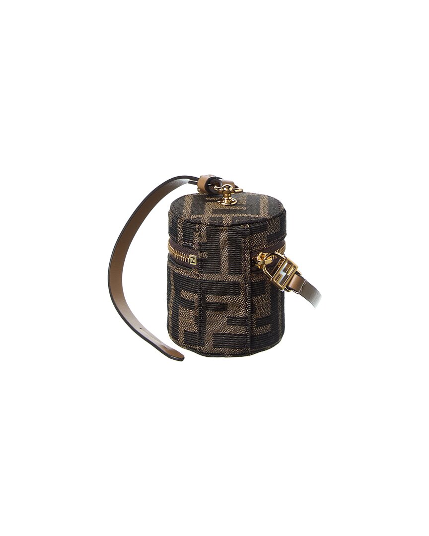 Fendi Baguette Ff Jacquard & Leather Coin Holder Rovelle Bags