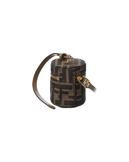 Fendi Baguette Ff Jacquard & Leather Coin Holder Rovelle Bags
