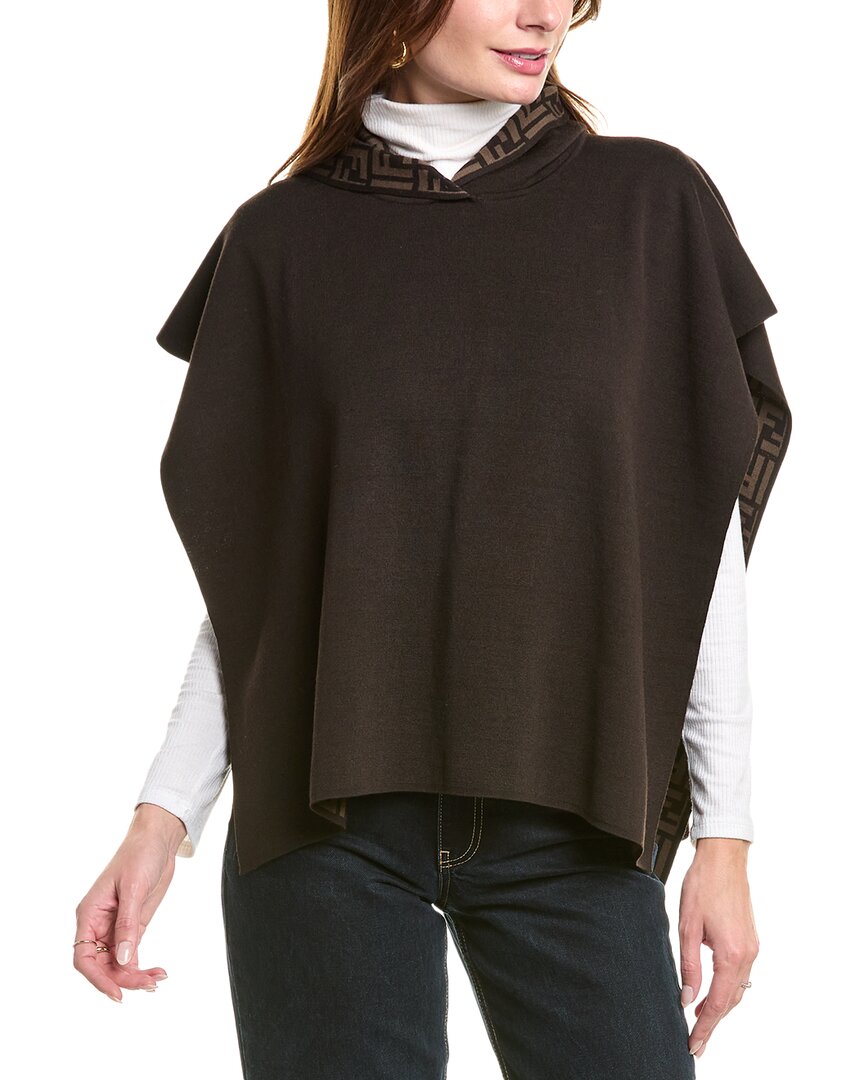 Fendi Wool-Blend Poncho Rovelle Bags
