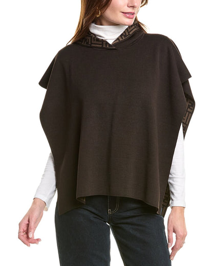 Fendi Wool-Blend Poncho Rovelle Bags