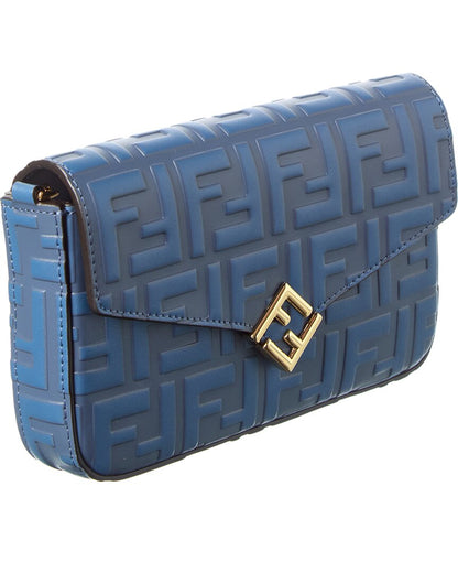 Fendi Ff Diamonds Leather Wallet On Chain Rovelle Bags