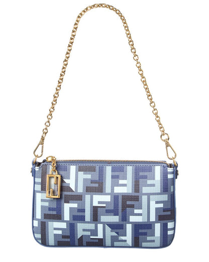 Fendi Baguette Ff Jacquard Pouch Rovelle Bags