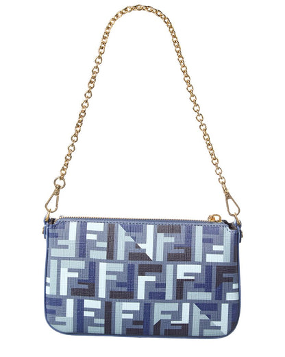 Fendi Baguette Ff Jacquard Pouch Rovelle Bags