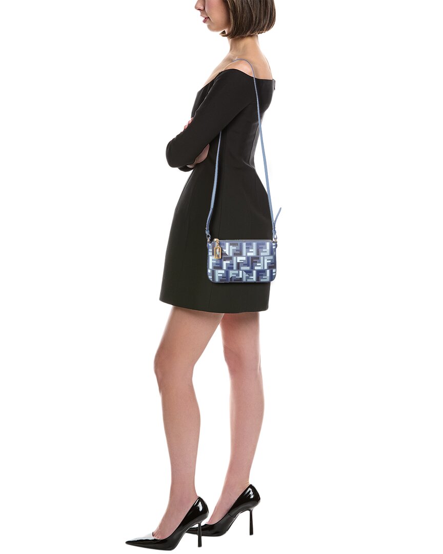 Fendi Baguette Ff Jacquard Pouch Rovelle Bags