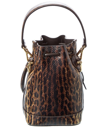 Fendi Mon Tresor Mini Snakeskin Bucket Bag Rovelle Bags