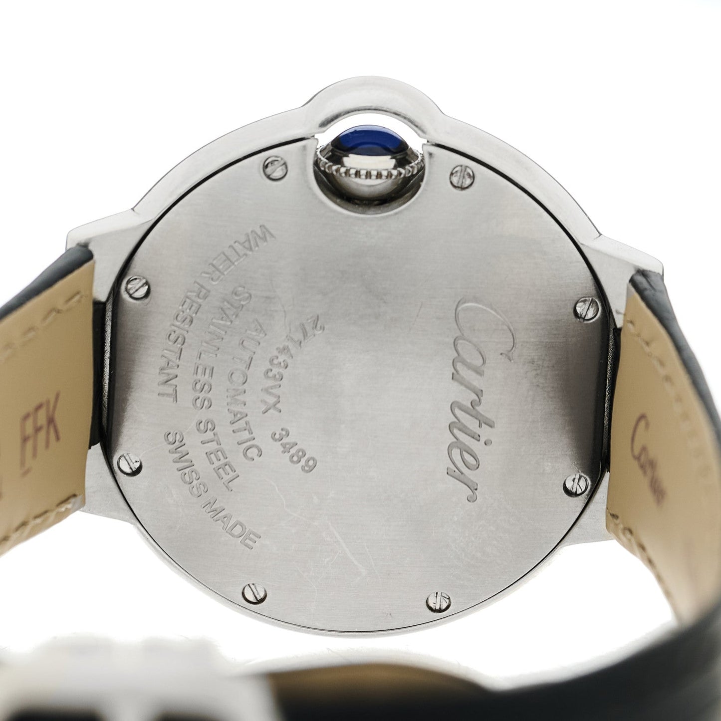 Stainless Steel Alligator 33mm Ballon Bleu De Cartier Automatic Watch