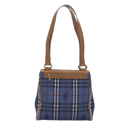 Burberry Nova Check Blue Canvas Tote Bag ( )