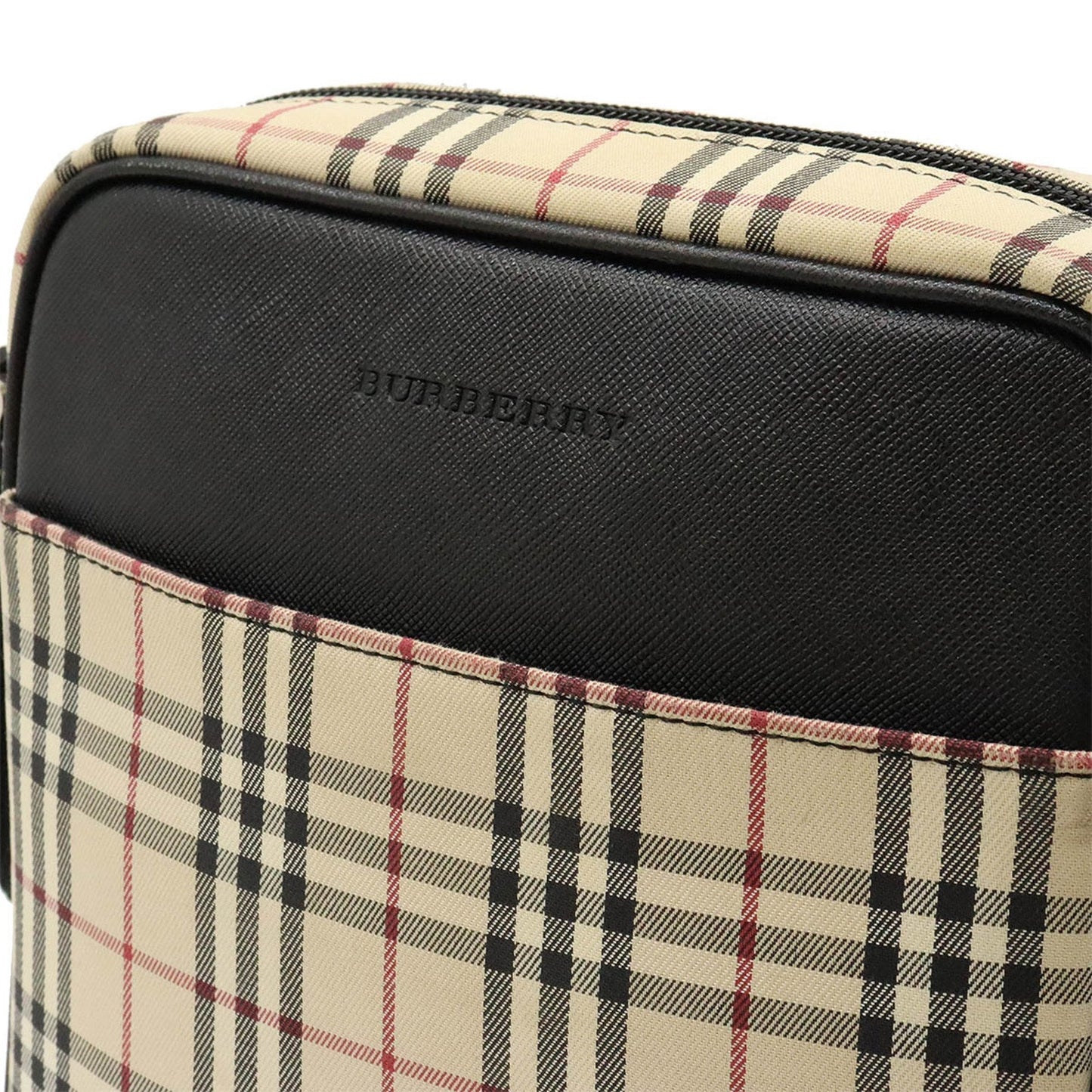 Burberry Nova Brand Canvas White Shoulder Bag Style 39