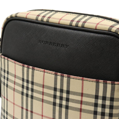 Burberry Nova Brand Canvas White Shoulder Bag Style 39