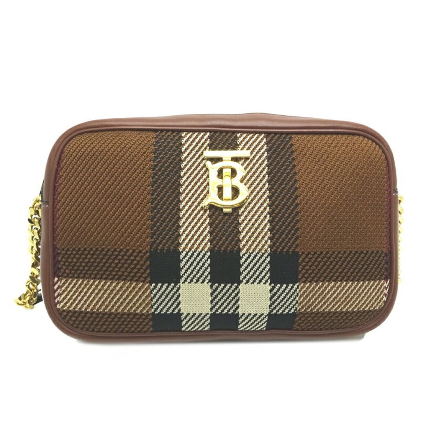 Burberry Nova Brand Canvas Brown Shoulder Bag Style 4