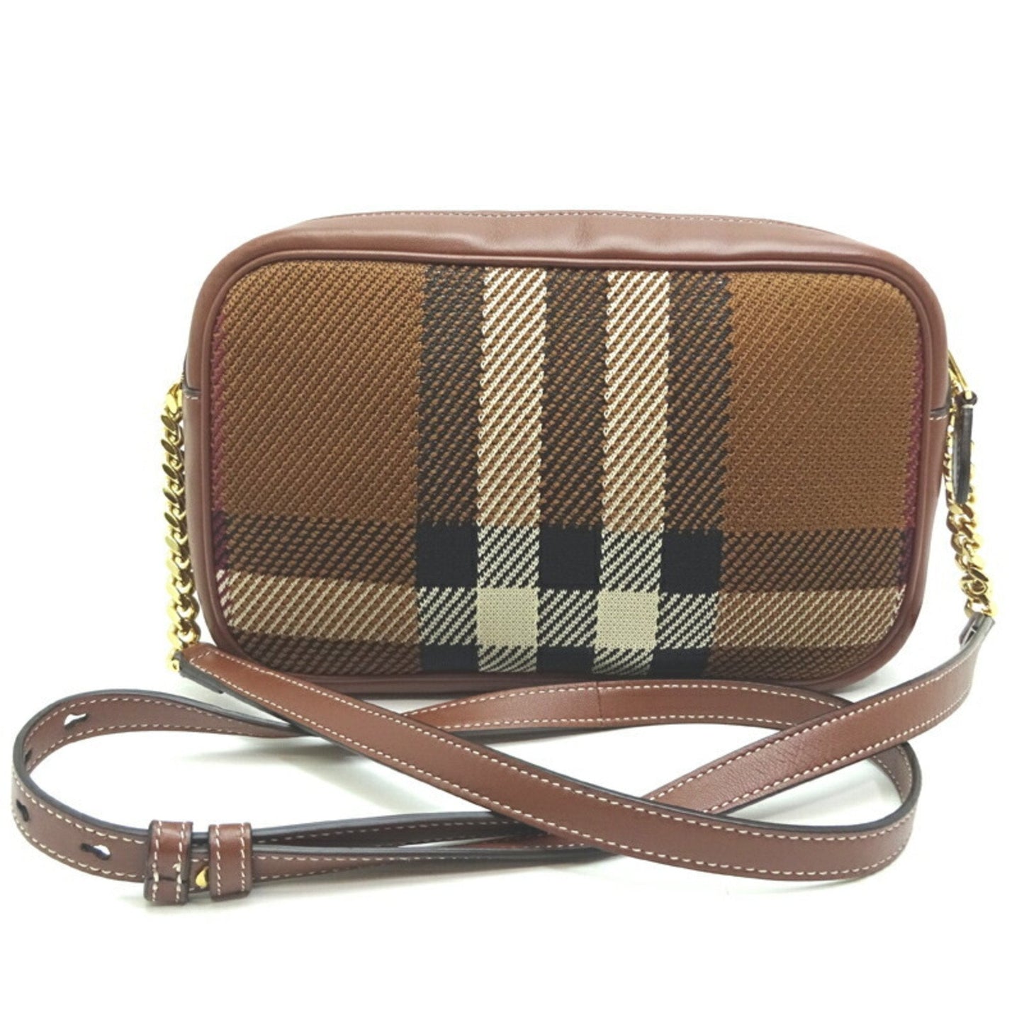 Burberry Nova Brand Canvas Brown Shoulder Bag Style 4