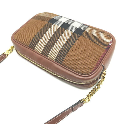 Burberry Nova Brand Canvas Brown Shoulder Bag Style 4