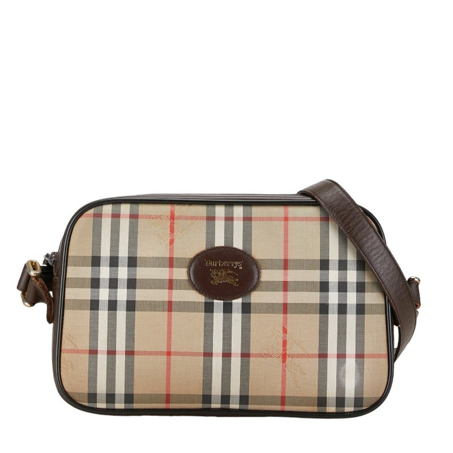 Burberry Nova Brand Canvas Brown Shoulder Bag Style 2