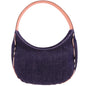 Burberry Nova Brand Check Blue Shoulder Bag