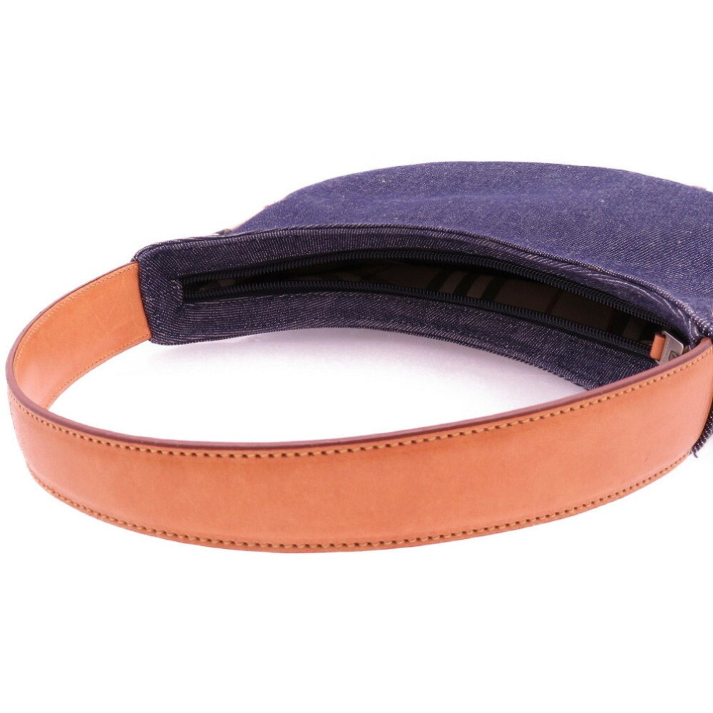 Burberry Nova Brand Check Blue Shoulder Bag