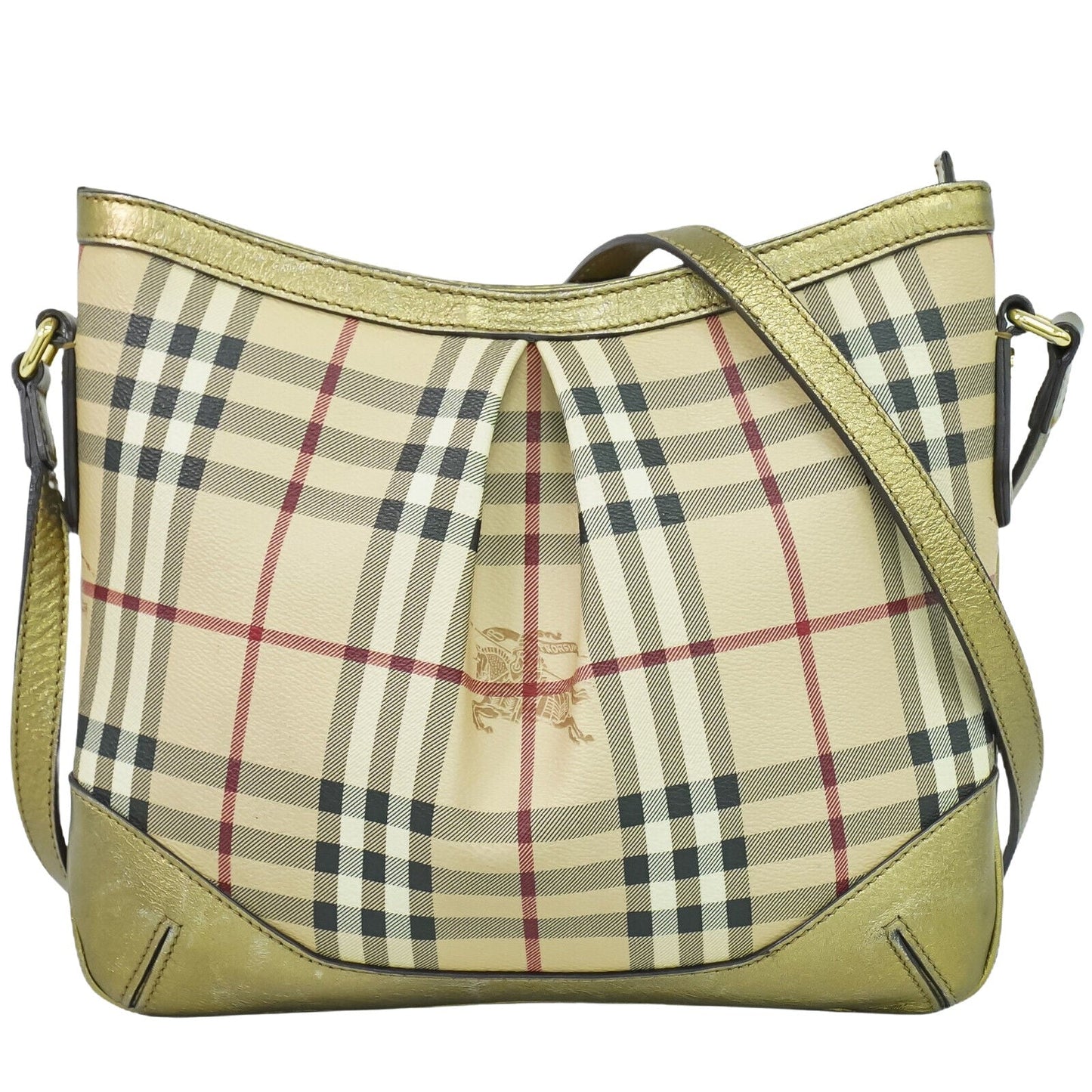 Burberry Nova Brand Canvas White Shoulder Bag Style 58