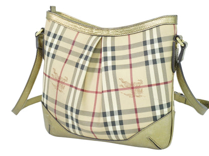 Burberry Nova Brand Canvas White Shoulder Bag Style 58