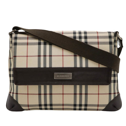 Burberry Nova Brand Canvas White Shoulder Bag Style 43