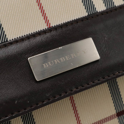 Burberry Nova Brand Canvas White Shoulder Bag Style 43