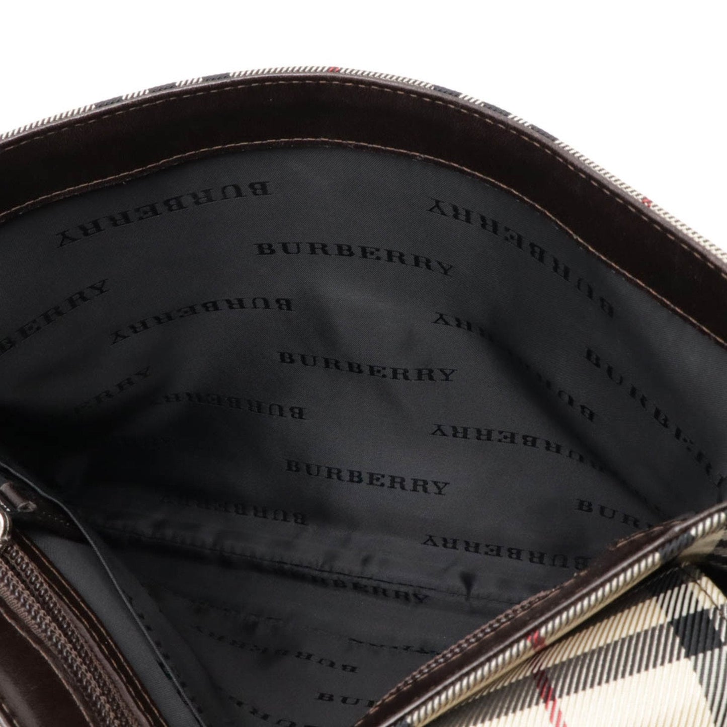 Burberry Nova Brand Canvas White Shoulder Bag Style 43