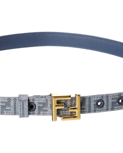 Fendi Ff Buckle Denim Belt Rovelle Bags