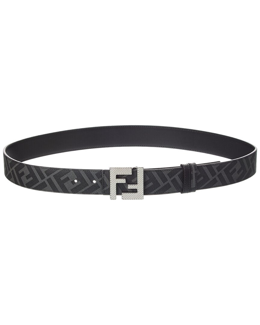 Fendi Ff Logo Reversible Leather Belt Rovelle Bags