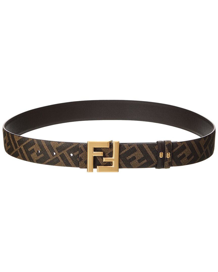 Fendi Ff Squared Leather Belt Rovelle Bags